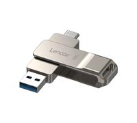 Lexar D40E 128GB Dual USB 3.2 Gen 1 Type-C Jump Drive, USB-C Flash Metal Housing Swivel Design Thumb Drive (LJDD40E128G-BNSNG)