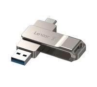 Lexar D40E 64GB Dual USB 3.2 Gen 1 Type-C Jump Drive,Champagne Silver