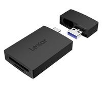 Lexar Dual Slot MicroSD/SD Card Reader for iPhone, USB 3.2 Gen 1, up to 255MB/s Read, Compatible with iPhone 15+, Laptop, Desktop (LRW360U-BNBNG)
