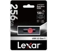 Lexar JumpDrive Dual Drive D300 256GB USB-A and USB-C USB Stick