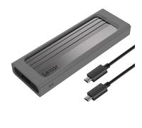 Lexar E300 M.2 PCIe NVMe SSD Enclosure Adapter USB 3.2 Gen 2(10Gbps) Compatible with M Key/B&M Key, Solid State Drive Type C Tool Free Enclosure Support UASP Trim NVMe SSD 2230/2242/2260/2280