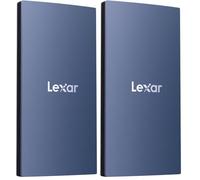 Lexar ES3 External SSD 1TB, USB3.2 Gen2 Portable SSD, PSSD up to 1050MB/s Read, 1,000MB/s Write, External Solid State Drive Compatible with iPhone15 Series/Mac/PS5/XBOX/Laptop/PC (Blue) (Pack of 2)