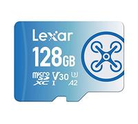 Lexar Fly 128GB Micro SD Card, microSDXC UHS-I Flash Memory Card, Up to 160MB/s Read, U3, Class 10, V30, A2, High-Speed TF Card for DJI Drone and Action Camera (LMSFLYX128G-BNNAA)