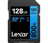 Lexar 128GB 800x SDXC UHS-I Memory Card, BLUE Series, 120MB/s Read, 45MB/s Write for DSLR, HD Camcorders, New