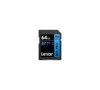 Lexar High-Performance 800x PRO SD Card 64GB, SDXC UHS-I Card, SD 3.0 Card up to 150MB/s Read, V30, U3, C10 SD Memory Card for Point-and-shoot