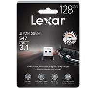 Lexar Jump Drive S47 Range 128 GB USB Stick 3.1 Extra Slim Plug and Stay Design, LJDS47-128ABBK