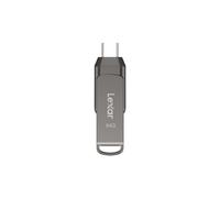 Lexar JumpDrive Dual Drive D400 USB flash drive 64 GB USB Type-A / USB Type-C 3.2 Gen 1 (3.1 Gen 1) Silver