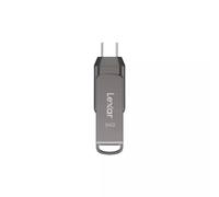Lexar JumpDrive Dual Drive D400 USB flash drive 64 GB USB Type-A / USB Type-C 3.2 Gen 1 (3.1 Gen 1) Silver