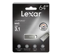 Lexar JumpDrive M45 64GB USB 3.1 Flash Drive (LJDM45-64GABSLNA) Silver