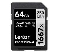 Lexar SDXC, 64 GB UHS-II Class 10