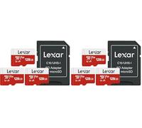 Lexar Micro SD Card 128GB 6 Pack E Series, Up to 100MB/s, microSDXC