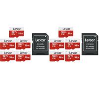 Lexar Micro SD Card 32GB 10 Pack E Series, Up to 100MB/s, microSDXC UHS-I
