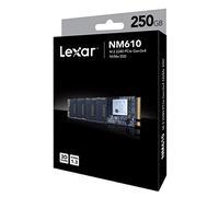 Lexar NM610 250 GB PCIe 3.0 (up to 2,100 MB/s) NVMe M.2 Internal Solid State Drive (SSD)