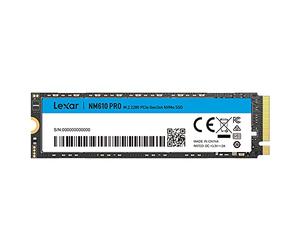 Lexar NM610PRO 2TB SSD, M.2 2280 PCIe Gen3x4 NVMe 1.4 Internal SSD, Up to 3300MB/s Reading, 2600MB/s Write, 3D NAND Flash Drives for Notebook, Desktop, PC