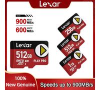 Lexar PLAY PRO micro TF SDXC Express Card 256GB 1TB Max 900Mb/s V30 Micro SD Card U3 C10 Memory Card for Switch Tablet TF Card 256GB