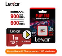Lexar PlAY PRO microSDXC Express card 1TB High Speed PCle Gen3x1 Read speed up to 900MB/s Memory Card for Nintendo Switch 2