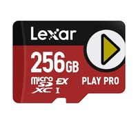 Lexar Play PRO MicroSDXC Express Card 256GB, UHS-I, C10, U3, V30, Full HD, 4K, up to 900MB/s Read, 600MB/s Write, Compatible w/Nintendo-Switch 2, Handheld Consoles, Portable Gaming Device