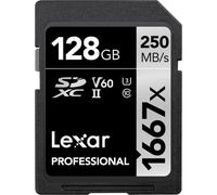 Lexar 128GB 1667x (250MB/Sec) Professional UHS-II SDXC Card