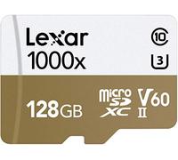 Lexar Professional 1000x 128GB microSDXC UHS-II Card w/Adapter, Up To 150MB/s Read (LSDMI128CBNA1000A)