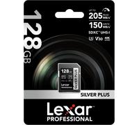 Lexar Professional 128GB SILVER PLUS SDXC Memory Card UHS-I V30, UK Seller