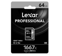 Lexar SDXC Professional 64GB 1667x UHS-II