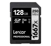 Lexar Professional 1667X SD Card 128GB, SDXC UHS-II Memory Card, up to 250Mb/S
