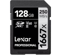 Lexar 128GB 1667x (250MB/Sec) Professional UHS-II SDXC Card