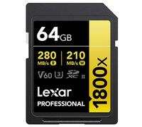 Lexar Professional 1800x SDXC UHS-II Card 64GB