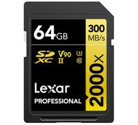 Lexar Professional 2000X 64GB Sdhc Uhs-II Class 10, W128261505 (Uhs-II Class 10)