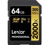 Lexar Professional 2000x V90 64GB SDXC UHS-II Memory Card