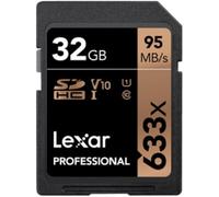 Lexar Professional 32/64/128/256GB SD SDXC memory Card 633X, U3, V30, 95MB/s