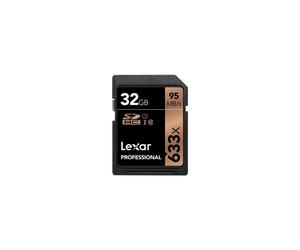 Lexar Professional 32GB Class 10 UHS-I 633X Speed (95MB/s) SDHC Flash Memory Card