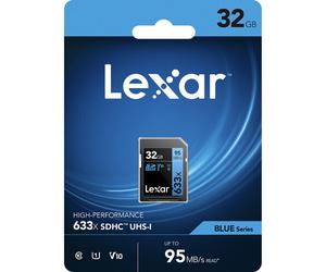 Lexar Professional 32GB SD Memory Card 633x 95MB/s SDHC UHS-1 Class 10