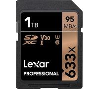Lexar Professional 633x SD Card 1TB, SDXC UHS-I Card, Up To 95MB/s Read, for Mid-Range DSLR, HD Camcorder, 3D Cameras (LSD1TCB633)