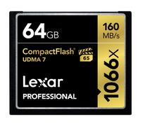 Lexar Professional 64GB 1066x Speed (160MB/s) UDMA 7 CompactFlash Memory Card