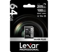Lexar Professional 64GB SILVER PLUS SDXC Memory Card UHS-I V30, UK Seller