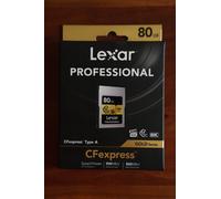 Lexar 80GB Professional (900MB/Sec) Type A Cfexpress Gold Series Memory Card