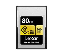 Lexar Professional 80GB CFexpress Type A Gold Series Memory Card, Up to 900MB/s Read, Cinema-Quality 8K Video, Rated VPG 400 (LCAGOLD080G-RNENG)