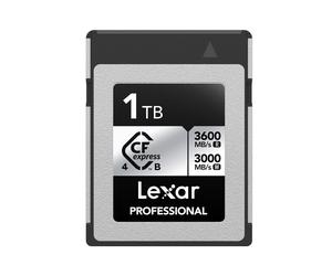 Lexar Professional CFexpress 4.0 Type B Silver Series 1TB Card, 3600MB/s Read, 2600MB/s Write, for 8K Raw Video, Compatible with DSLR, Backward Compatible with XQD Cameras