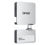 Lexar Professional Go Portable SSD with HUB 1TB, Ultra-Compact,Up to 1050MB/s Read and 1000MB/s Write, USB 3.2