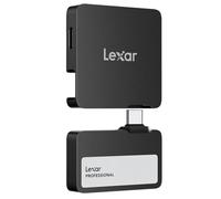 Lexar Professional Go USB 3.2 Gen 2 Type-C Portable SSD with Hub, Black - 1TB