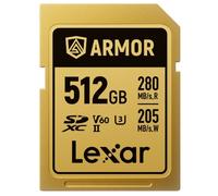 Lexar Professional Gold Armor SD Card UHS-II V60 R280/W210 MB/s IP68 - 512GB | ✅ 5 years warranty
