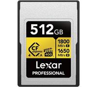 LEXAR Professional CFexpress Card 512GB Type B Gold 4.0 Series 3600R/3300W MB/s