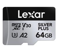 Lexar Silver Plus 64GB UHS-I V30 (205MB/s) microSDXC