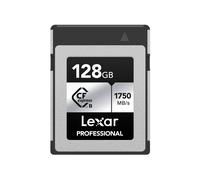 Lexar Professional SILVER Series 128GB CFexpress Card, Type B CFe Card up to 1750MB/s Read, CF Card Adopt PCIe Gen3x2, CF Memory Card Compatible with DSLR, Backward with XQD Camera (LCXEXSL128G-RNENG)