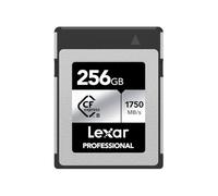 Lexar Professional SILVER Series 256GB CFexpress Card, Type B CFe Card up to 1750MB/s Read, CF Card Adopt PCIe Gen3x2, CF Memory Card Compatible with DSLR, Backward with XQD Camera (LCXEXSL256G-RNENG)