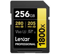 Lexar SDXC 256GB Gold Series 1800X V60 UHS-II - Class 10 U3 R280/W205