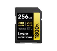 Lexar SDXC 256GB Gold Series 1800X V60 UHS-II - Class 10 U3 R280/W205