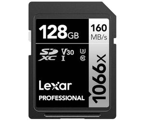 LEXAR SDXC CARD 128GB PROFESSIONAL 1066X UHS-I V30 U3