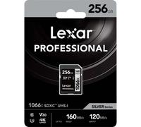 Lexar Professional 1066x 256GB SDXC UHS-I Class 10 Flash Memory Card (LSD1066128G-BNNNG)